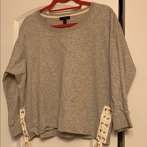 J.Crew Sweatshirt Midi Heather Gray